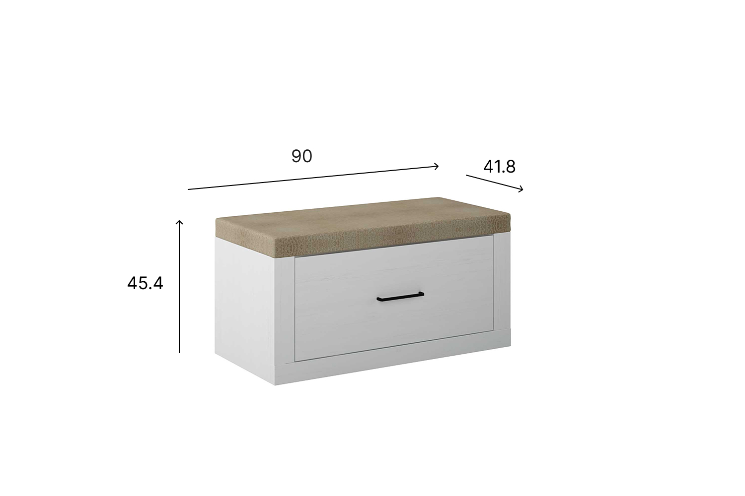 Тумбы для обуви - изображение №4 "Тумба Магнум с выдвижным ящиком"  на www.Angstrem-mebel.ru